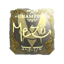 Sticker | mezii (Gold, Champion) | Austin 2025