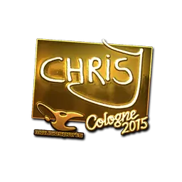 Sticker | chrisJ (Gold) | Cologne 2015