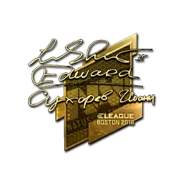 Sticker | Edward (Gold) | Boston 2018