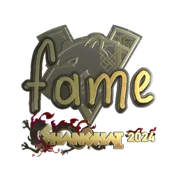 Sticker | fame (Gold) | Shanghai 2024