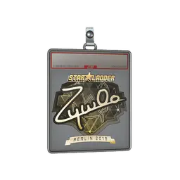 Sticker Slab | ZywOo (Gold) | Berlin 2019