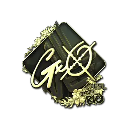 Sticker | gxx- (Gold) | Rio 2022