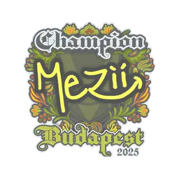 Sticker | mezii (Champion) | Budapest 2025