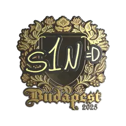 Sticker | s1n (Gold) | Budapest 2025
