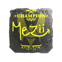 Sticker | mezii (Foil, Champion) | Austin 2025