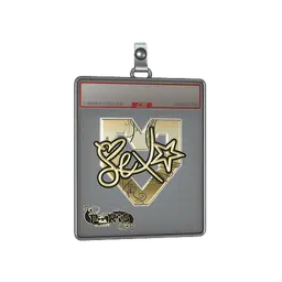 Sticker Slab | dexter (Gold) | Paris 2023
