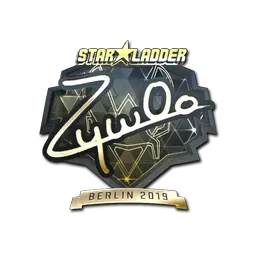 Sticker | ZywOo (Gold) | Berlin 2019