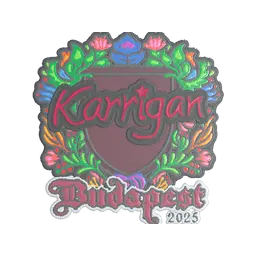 Sticker | karrigan (Embroidered) | Budapest 2025