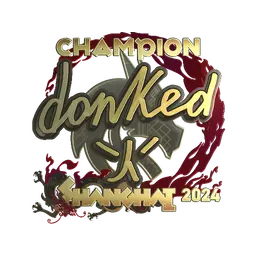 Sticker | donk (Gold, Champion) | Shanghai 2024