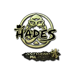 Sticker | hades (Gold) | Antwerp 2022