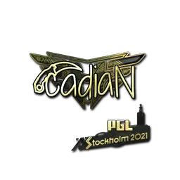 Sticker | cadiaN (Gold) | Stockholm 2021