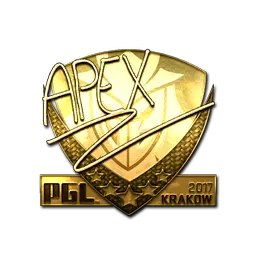 Sticker | apEX (Gold) | Krakow 2017