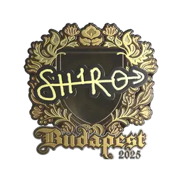 Sticker | sh1ro (Gold) | Budapest 2025