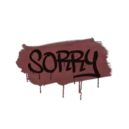 Sealed Graffiti | Sorry (Brick Red)