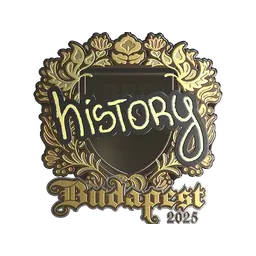 Sticker | History (Gold) | Budapest 2025