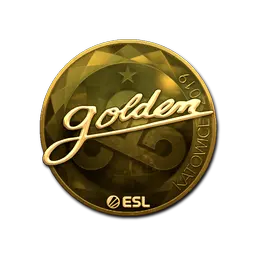 Sticker | Golden (Gold) | Katowice 2019