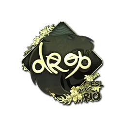 Sticker | drop (Gold) | Rio 2022