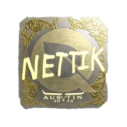 Sticker | nettik (Gold) | Austin 2025