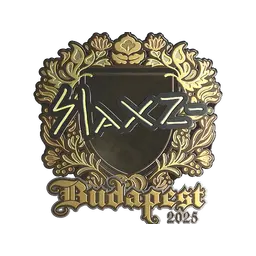 Sticker | slaxz- (Gold) | Budapest 2025