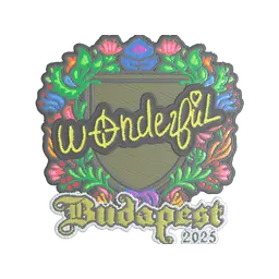 Sticker | w0nderful (Embroidered) | Budapest 2025