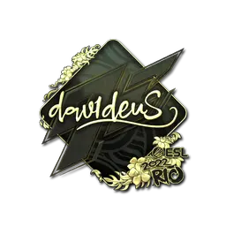 Sticker | dav1deuS (Gold) | Rio 2022