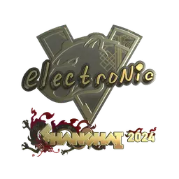 Sticker | electronic (Gold) | Shanghai 2024