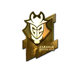 Sticker | G2 Esports (Gold) | Boston 2018
