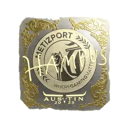 Sticker | hampus (Gold) | Austin 2025