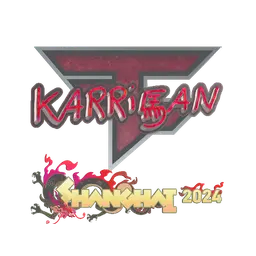 Sticker | karrigan (Glitter) | Shanghai 2024