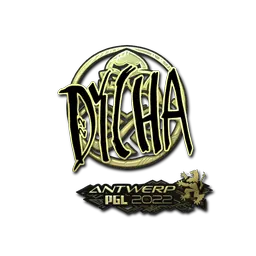 Sticker | dycha (Gold) | Antwerp 2022