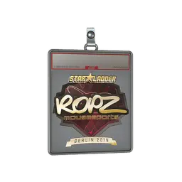 Sticker Slab | ropz (Gold) | Berlin 2019