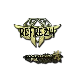 Sticker | refrezh (Gold) | Antwerp 2022