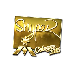 Sticker | SnypeR (Gold) | Cologne 2015