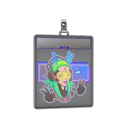 Sticker Slab | V For Victory (Holo)