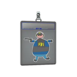 Sticker Slab | Poorly Drawn FBI