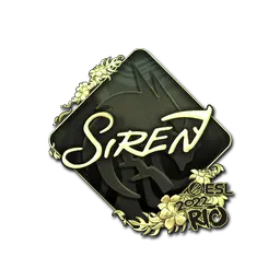 Sticker | S1ren (Gold) | Rio 2022