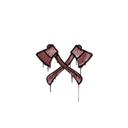 Sealed Graffiti | X-Axes (Brick Red)