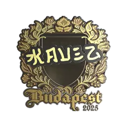 Sticker | kauez (Gold) | Budapest 2025
