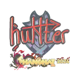 Sticker | huNter- (Holo) | Shanghai 2024
