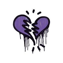 Sealed Graffiti | Broken Heart (Monster Purple)