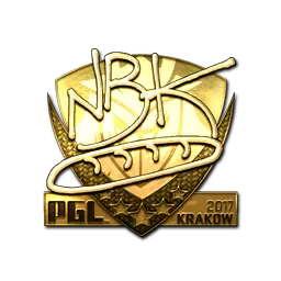 Sticker | NBK- (Gold) | Krakow 2017