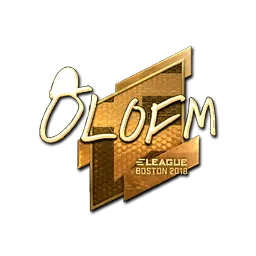 Sticker | olofmeister (Gold) | Boston 2018