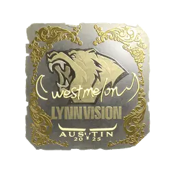 Sticker | westmelon (Gold) | Austin 2025