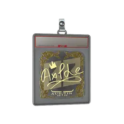 Sticker Slab | Ax1Le (Gold) | Austin 2025