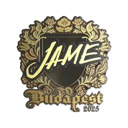 Sticker | Jame (Gold) | Budapest 2025
