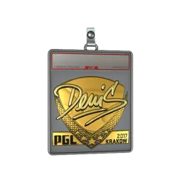 Sticker Slab | denis (Gold) | Krakow 2017