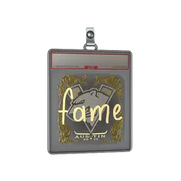 Sticker Slab | fame (Gold) | Austin 2025
