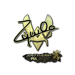 Sticker | ZywOo (Gold) | Antwerp 2022