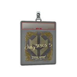 Sticker Slab | chayJESUS (Gold) | Austin 2025