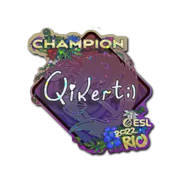 Sticker | qikert (Glitter, Champion) | Rio 2022